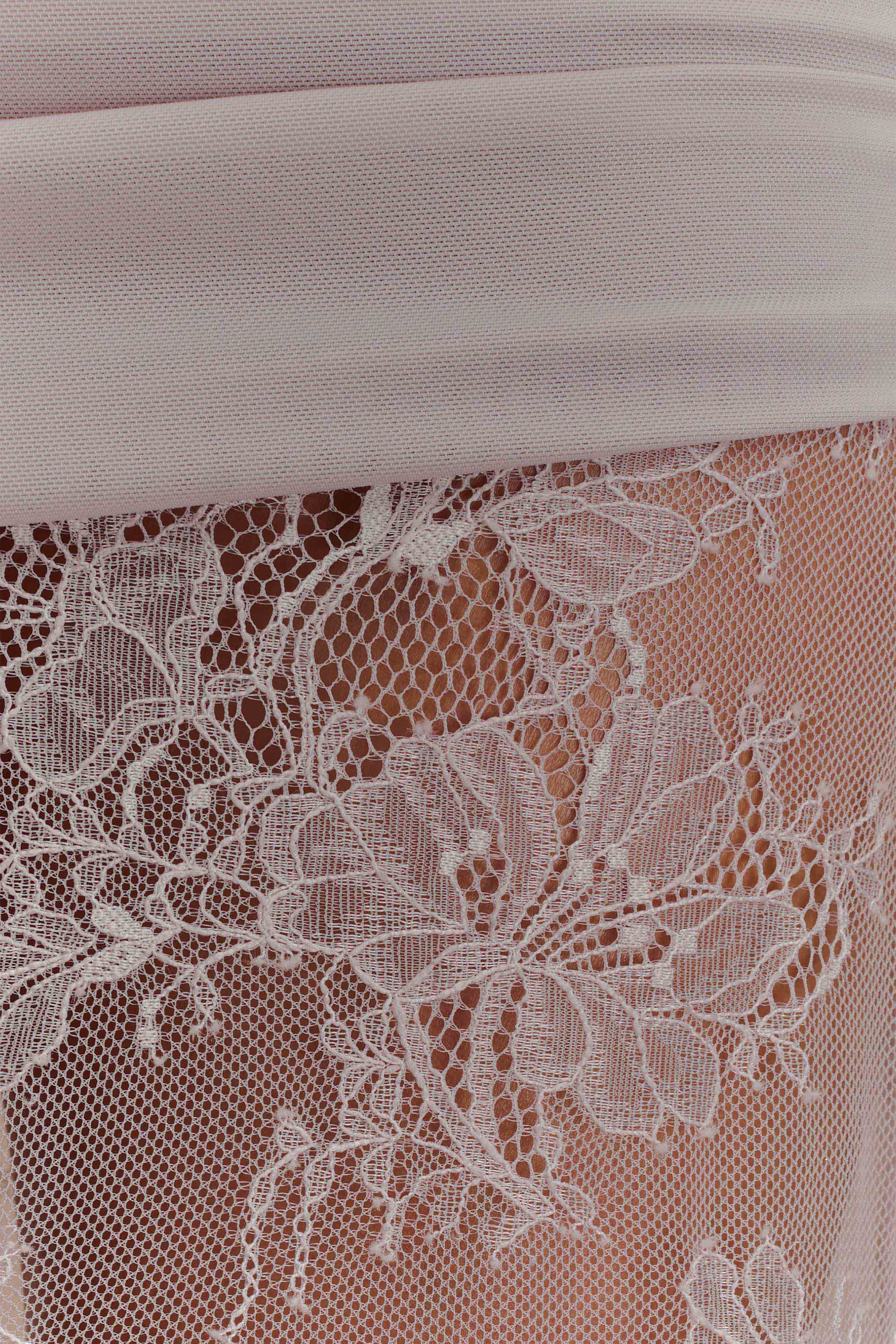 Guinevere Lace And Mesh Maxi Skirt - Lilac、mySite、solidvoid