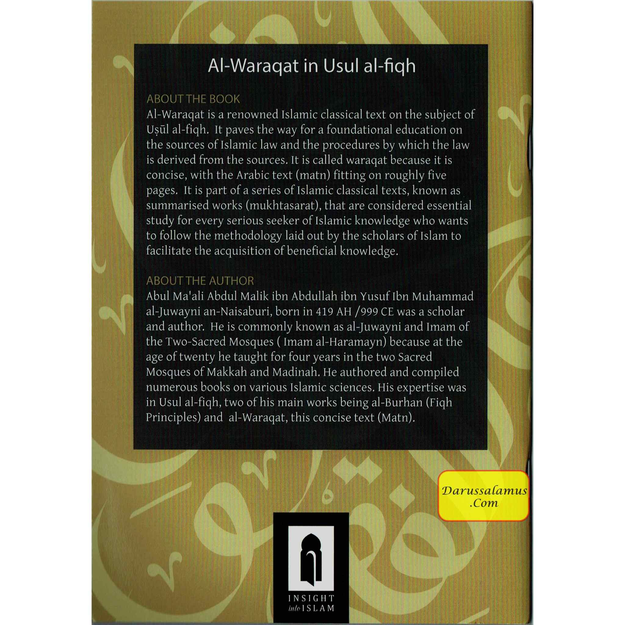 Al-Waraqat in Usul al-fiqh By Imam al-haramayn al-juwayni、mySite、topwebapps