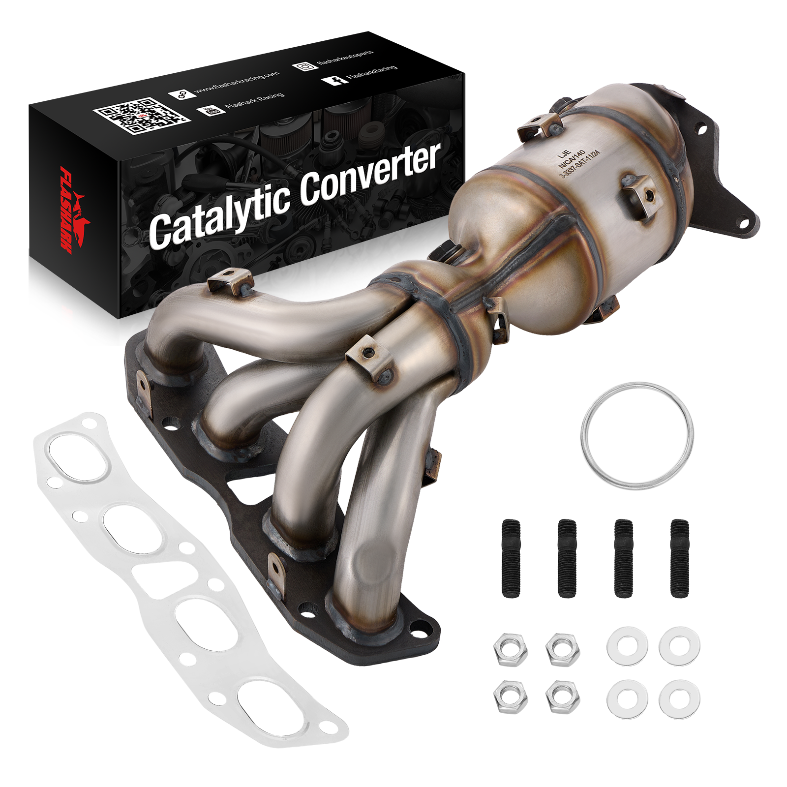 Front Exhaust Manifold Catalytic Converter Kit for 2008-2015 Nissan Rogue/Rogue Select 2.5L、mySite、nflplayoffbracketp