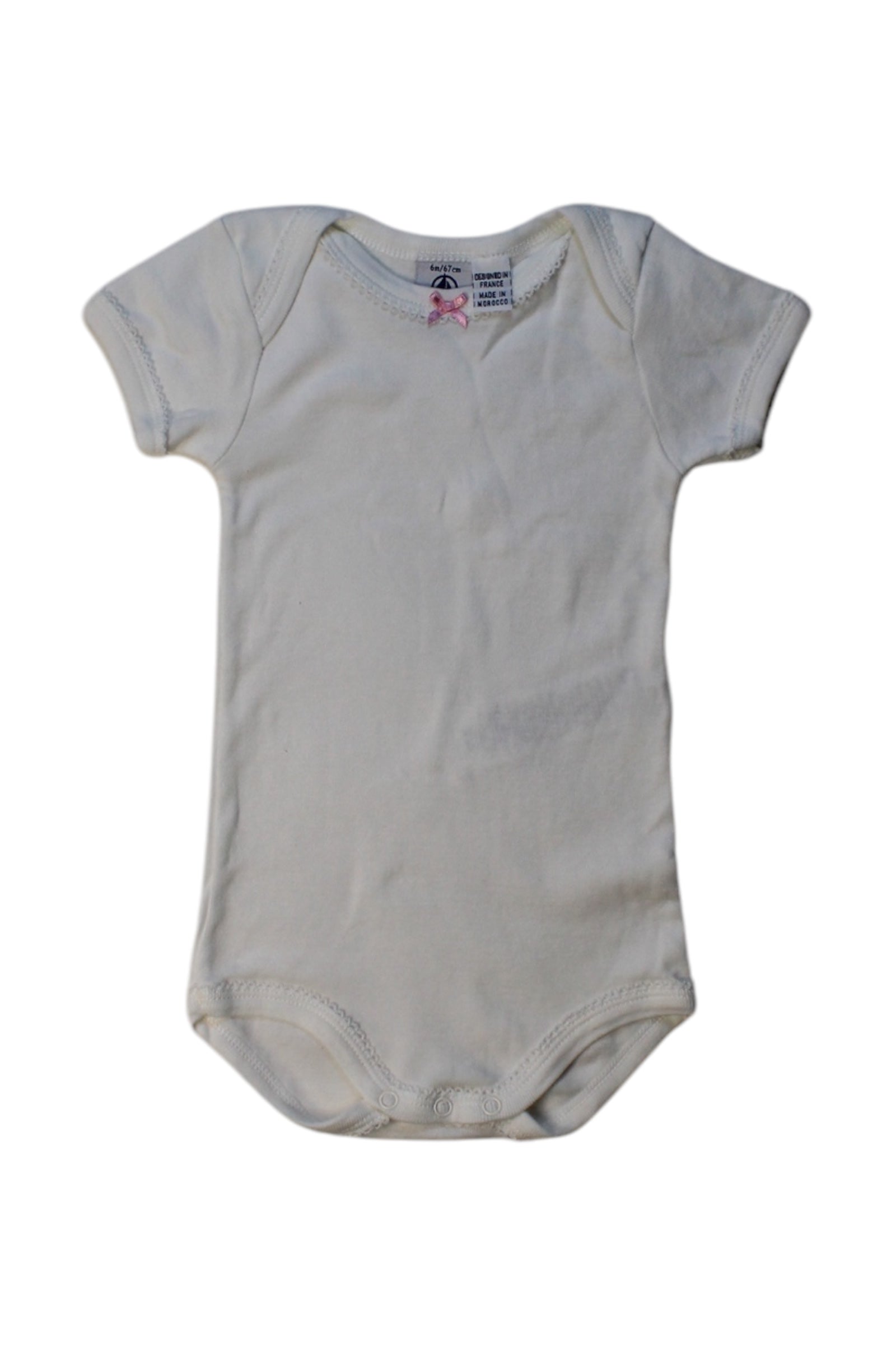 Petit Bateau Short Sleeve Bodysuit 3-6M、mySite、g9winljtr
