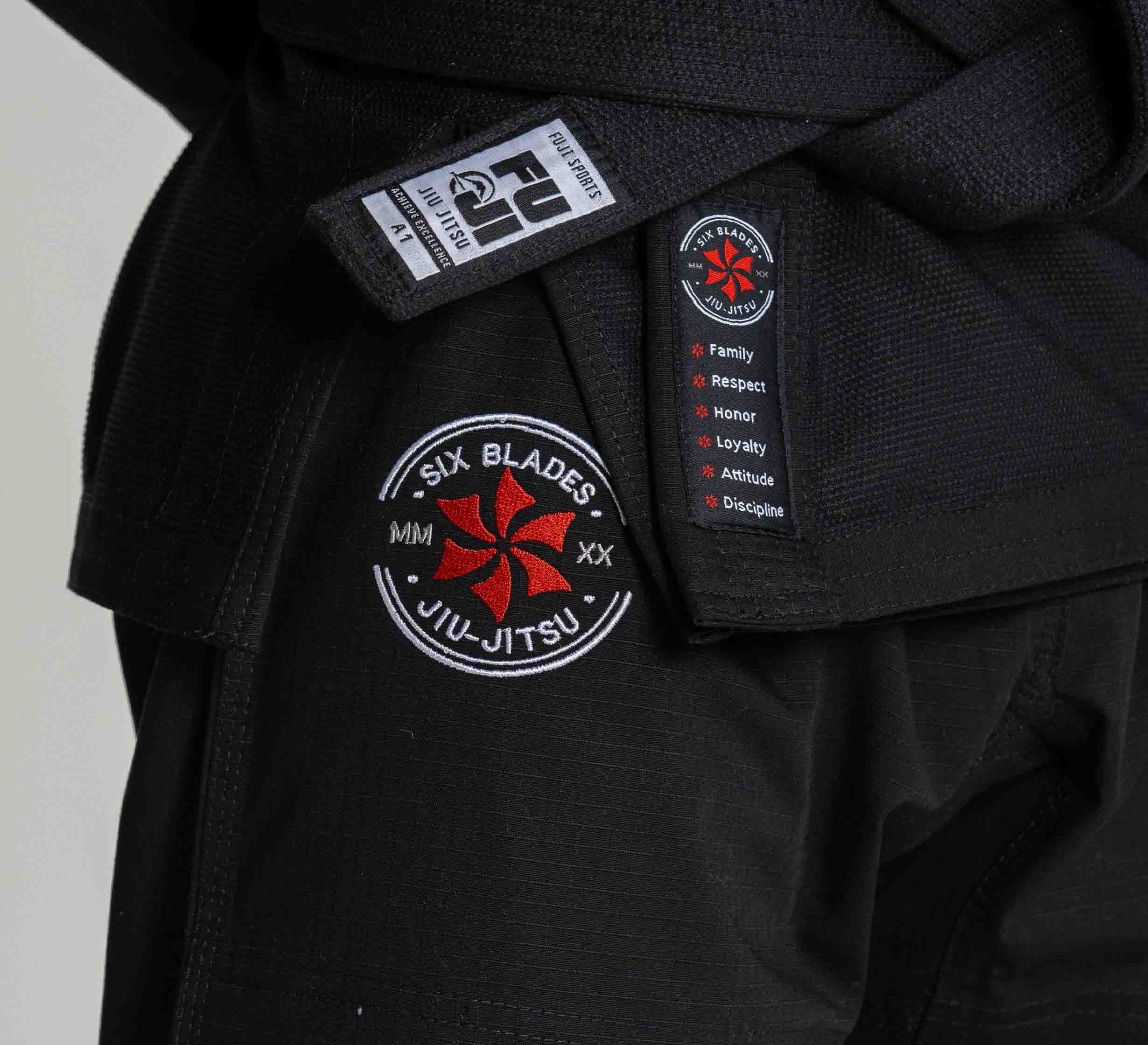 Kids Six Blades Official Suparaito BJJ Gi Black、mySite、gigharbornorthrealestate