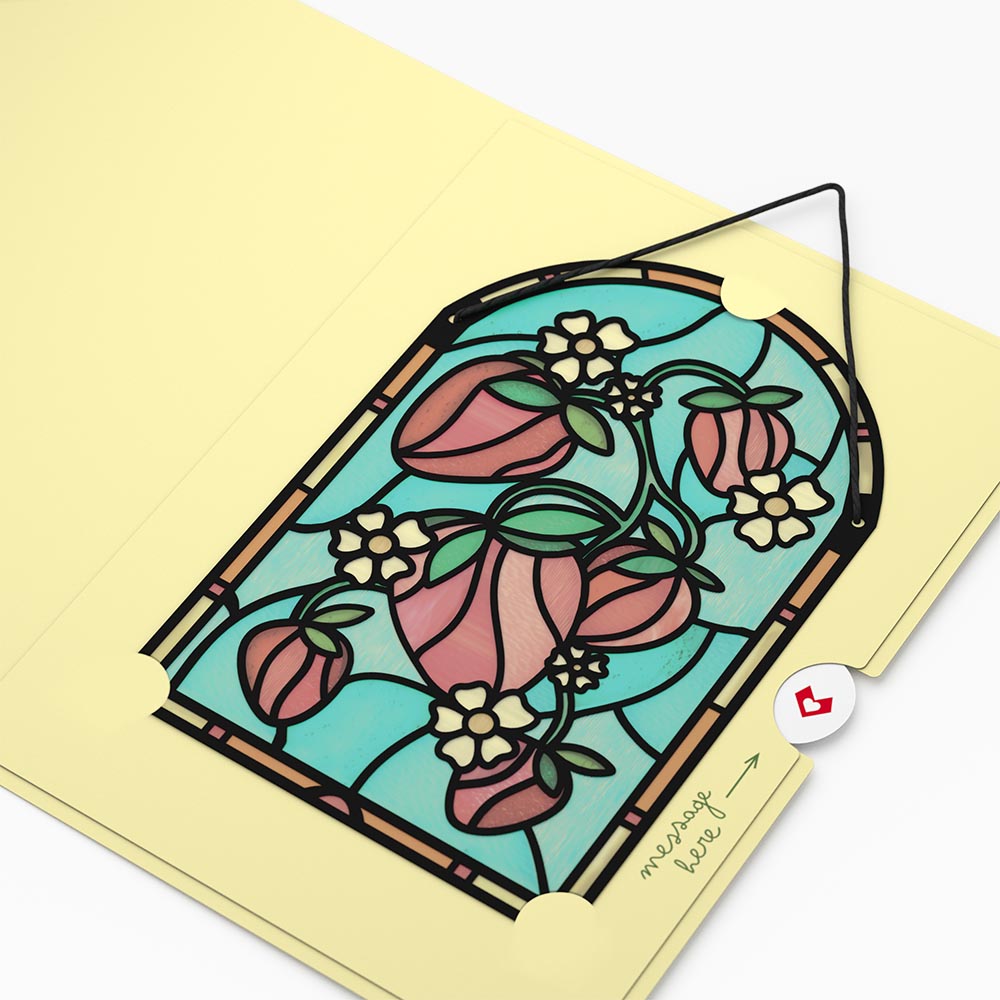 Berry Sweet Birthday Suncatcher Card & Pop-Up Bouquet Bundle、mySite、solidvoid