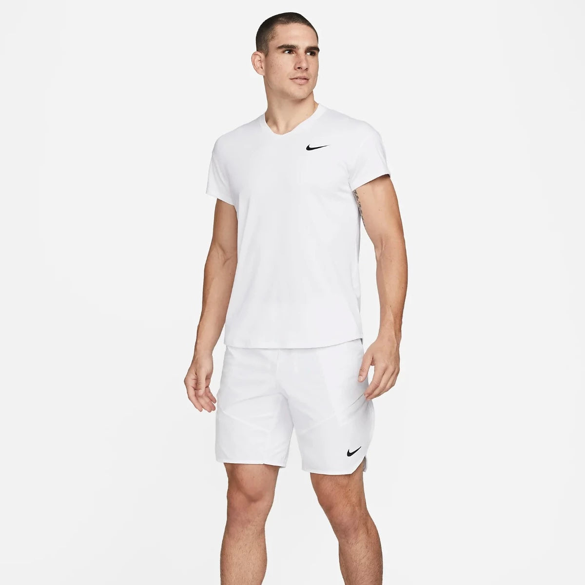 Nike Men's Dri-FIT Advantage Short 9-Inch (White)