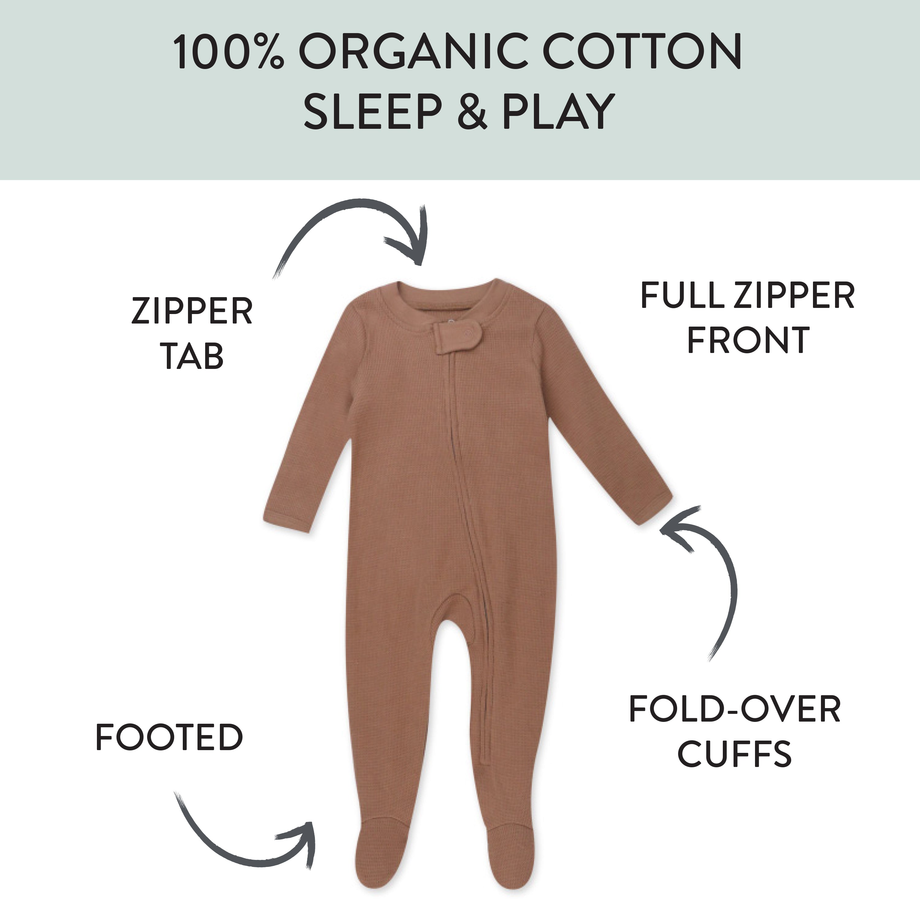  Organic Cotton Waffle Sleep & Play、mySite、layawaytickets