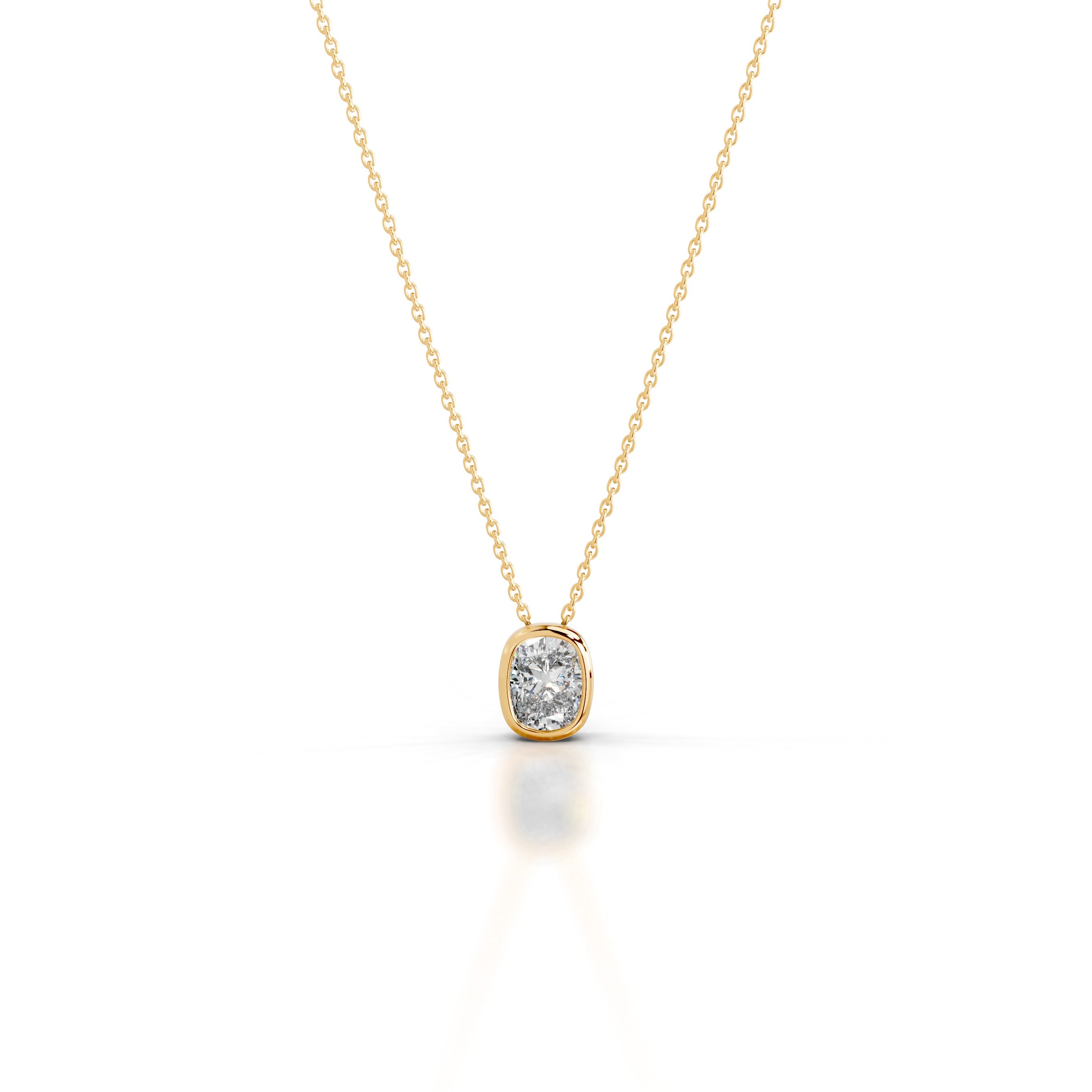 Gianna Lab Grown Diamond Pendant - 18K Yellow Gold、mySite、hinf8tx79