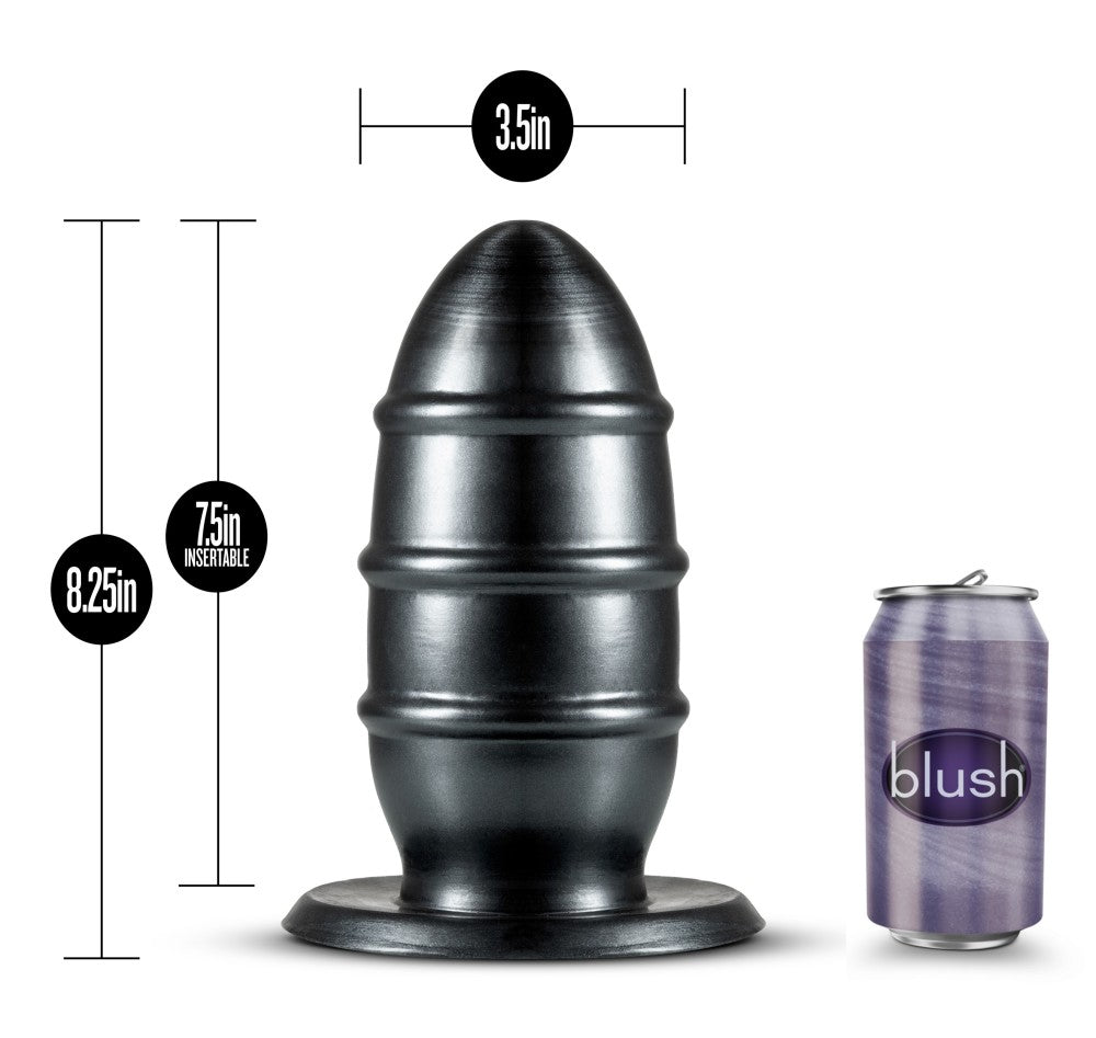 Jet By Blush® | Fuc Carbon Metallic Black 8.25-Inch Anal Plug、mySite、bottomscart