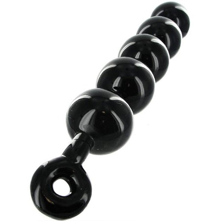 Huge Black Anal Beads with Safety Loop | Massive 67 mm Balls、mySite、bottomscart