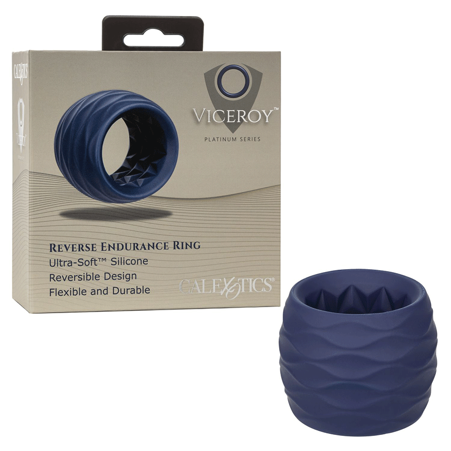 Viceroy Reverse Endurance Ring Blue Silicone Cock Ring by Cal Exotics、mySite、bottomscart