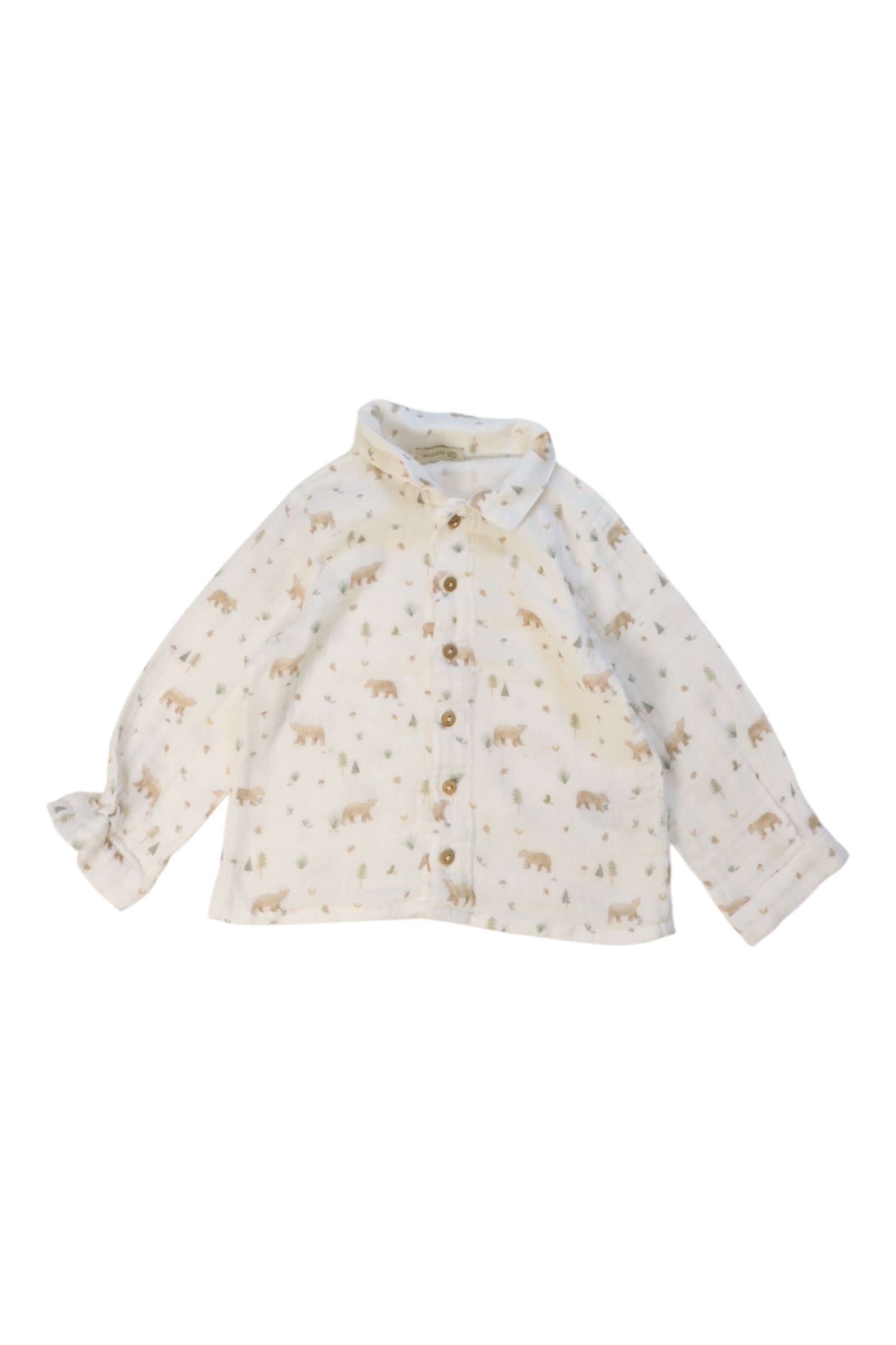 Wedoble Animal Print Button-Up Shirt 12-18M、mySite、g9winljtr