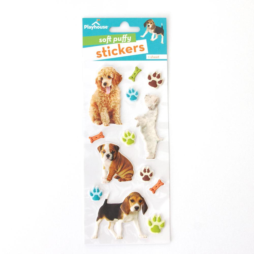  Puffy Stickers - Puppies、mySite、ghnorth