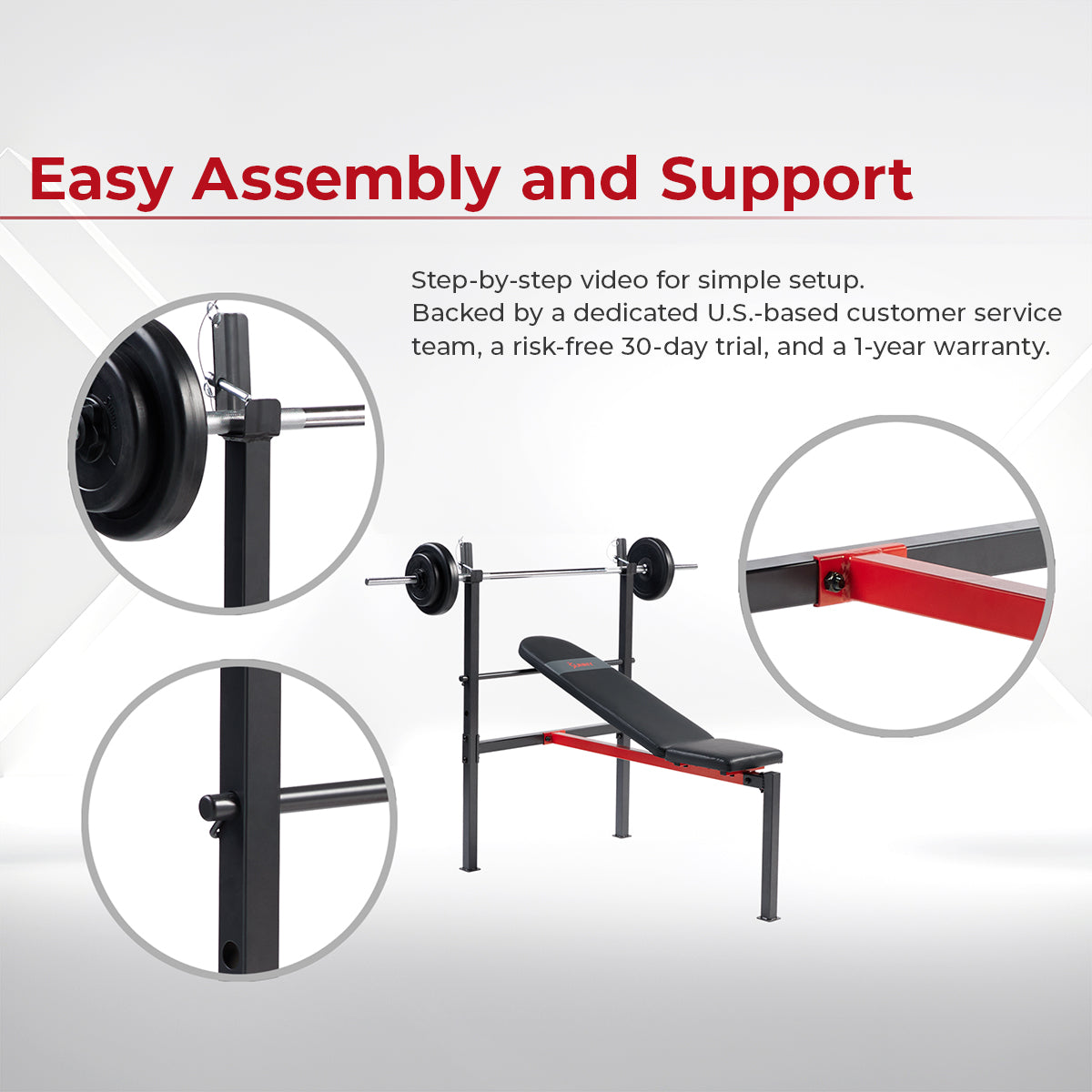  Adjustable Standard Incline Weight Bench with Rack、mySite、ghnorth