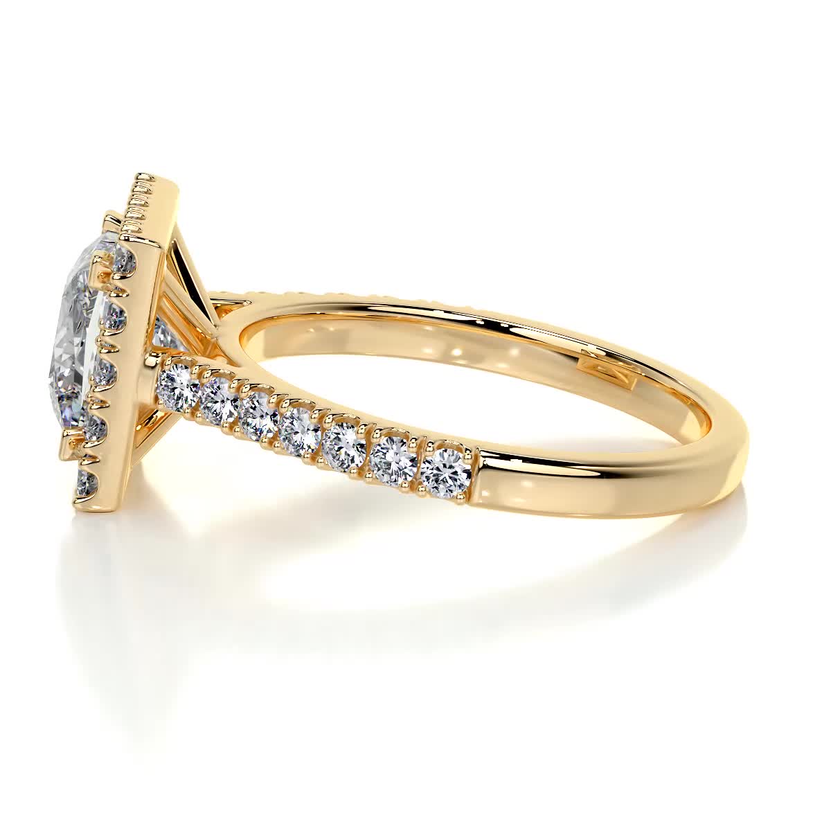 Patricia Diamond Engagement Ring -18K Yellow Gold、mySite、hinf8tx79