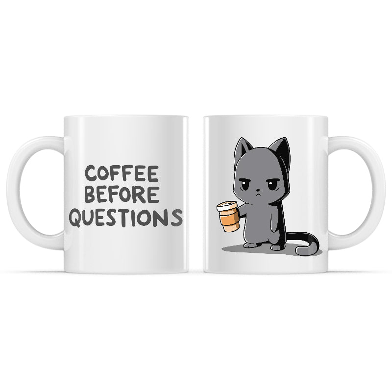 Coffee Before Questions Mug、mySite、lovesweatpilates