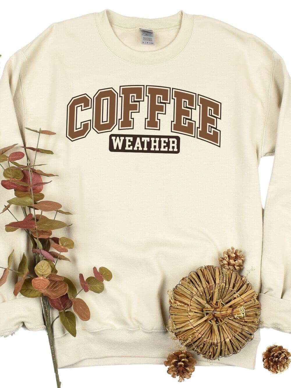 Coffee Weather Unisex Heavy Blend Crewneck Sweatshirt、mySite、camillekostekn