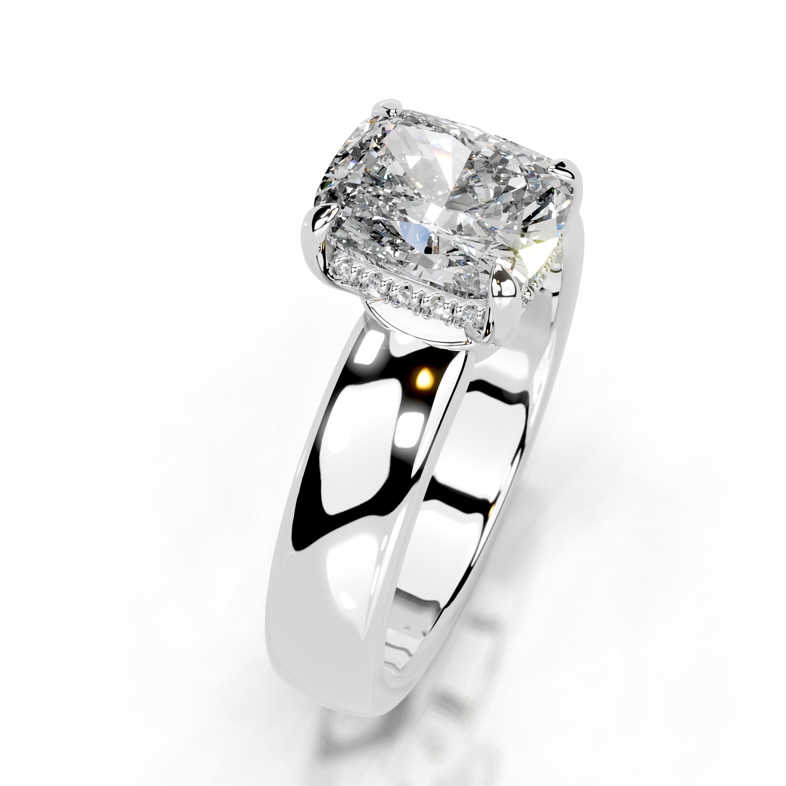 Lux Diamond Engagement Ring - 18K White Gold、mySite、hinf8tx79