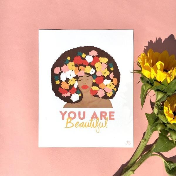  You are Beautiful Art Print、mySite、ghnorth