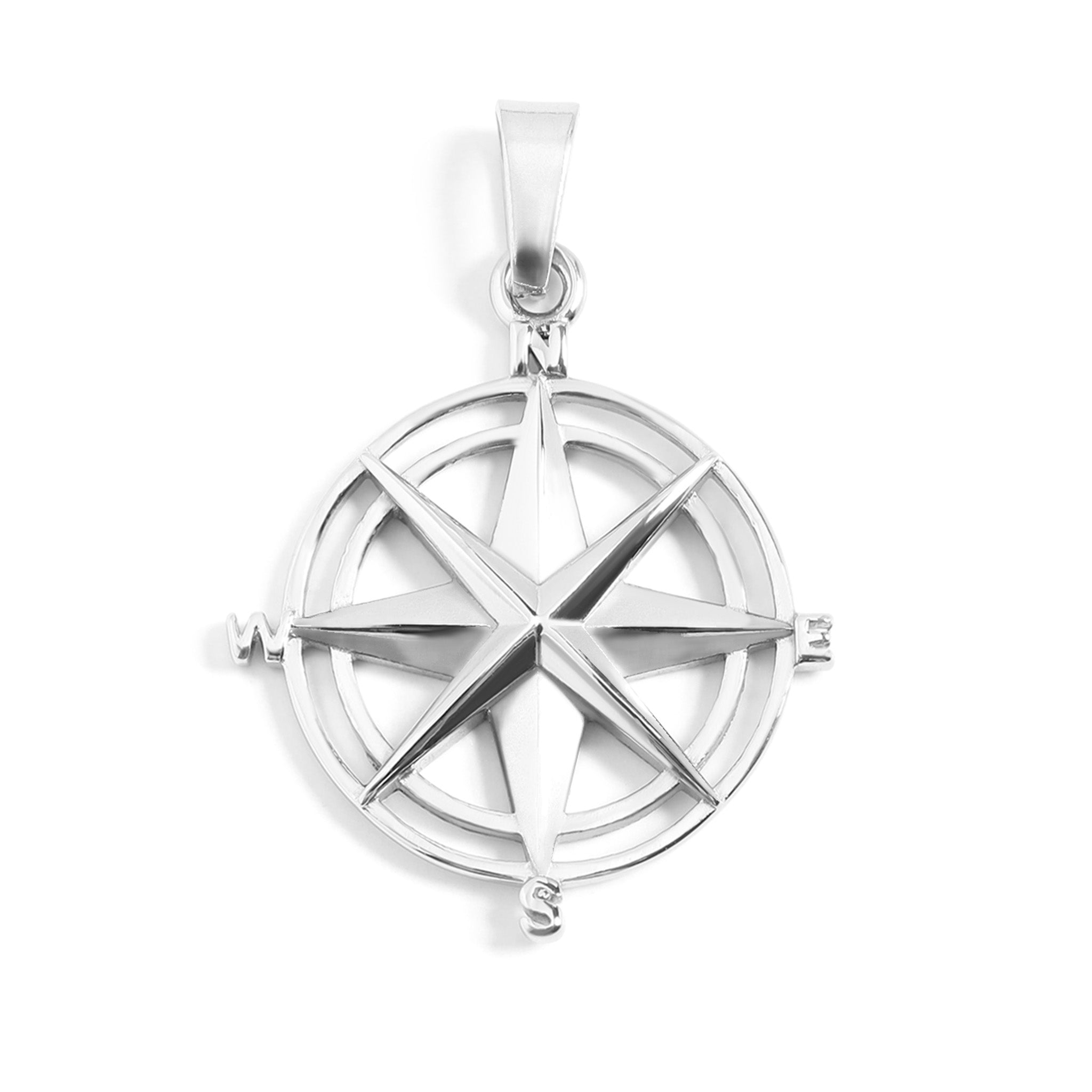 Stainless Steel Compass Rose Pendant / PDC9022、mySite、dreamappss