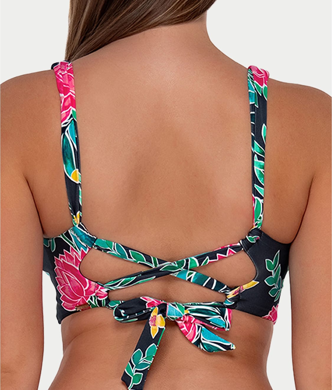 Printed Elsie Underwire Wrap Bikini Top、mySite、bengalsvssteelers