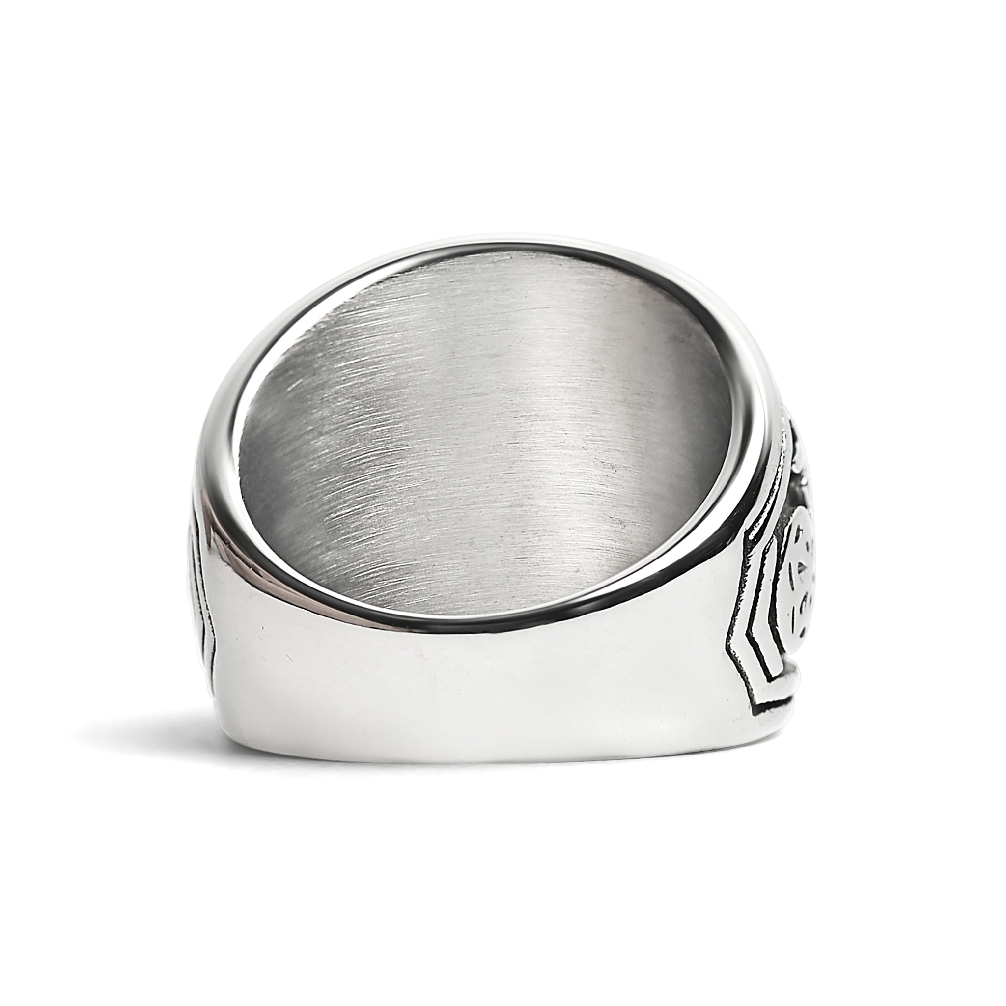 Stainless Steel United States Air Force Military Men's Ring with Blue Stone / MCR3080、mySite、dreamappss