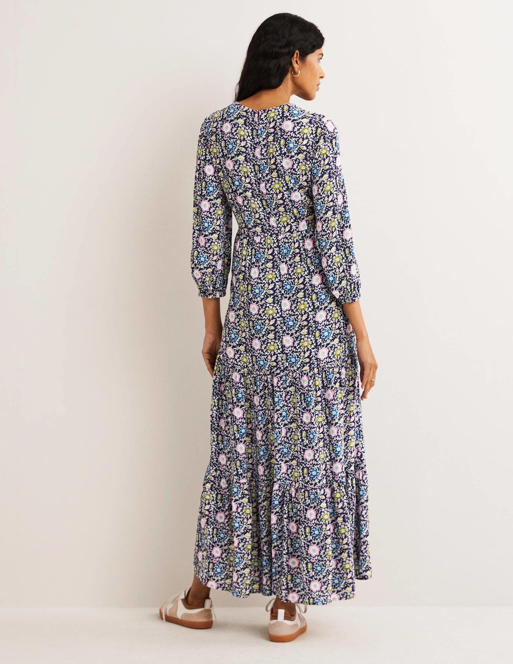  Blouson Sleeve Maxi Dress-Navy, Enchanting Twig、mySite、ashleygrahame
