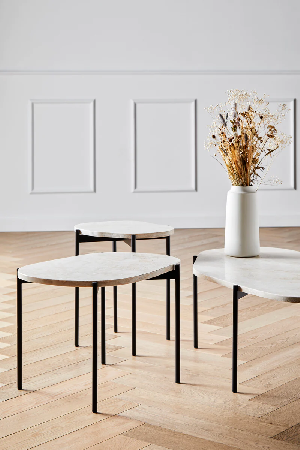 White Travertine Occasional Table M | WOUD La Terra、mySite、neckold