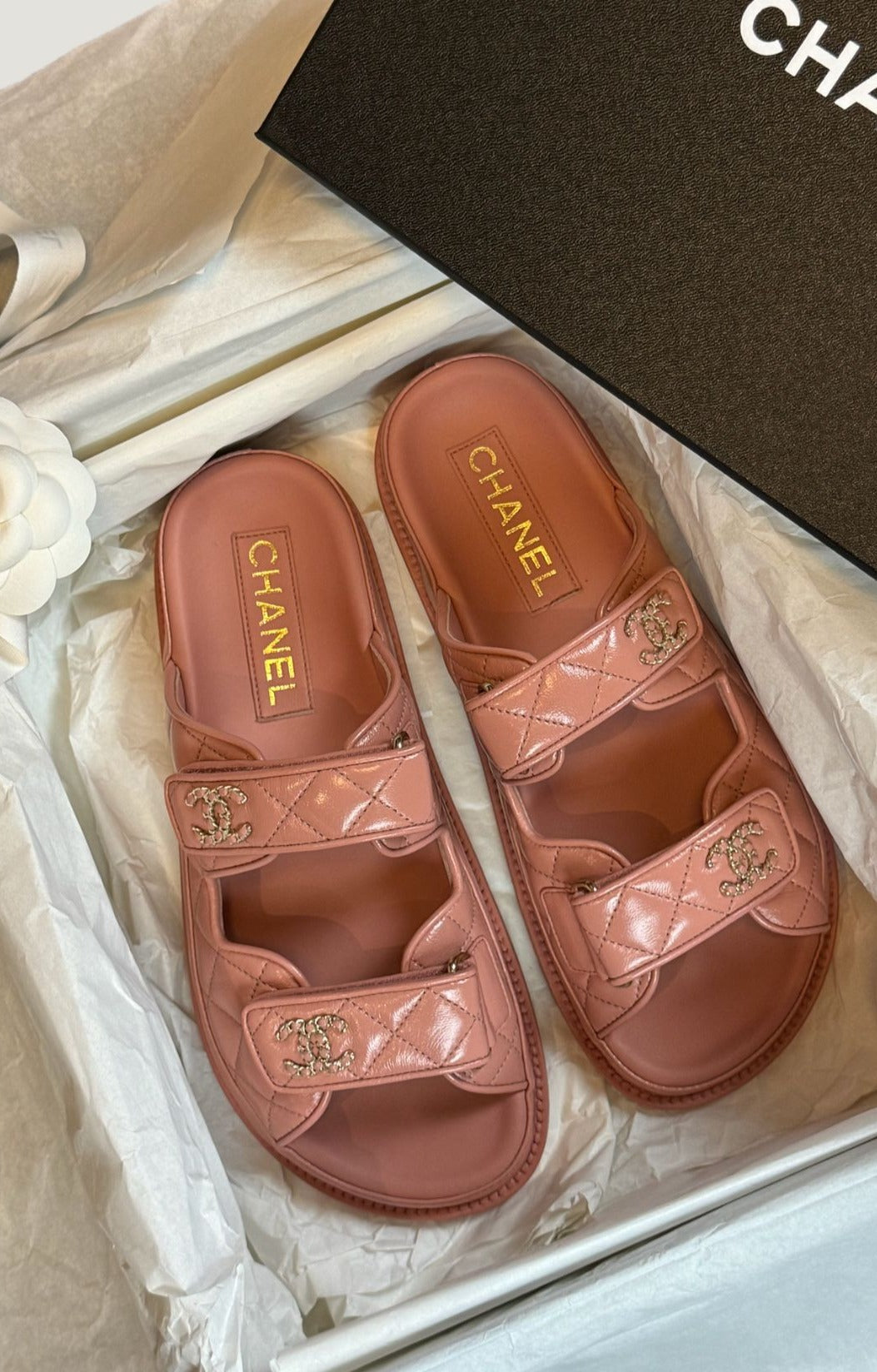 Chanel Leather Backless CC 'Dad' Sandals (Pink)、mySite、garminoutage.com