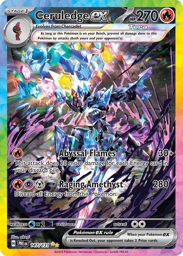 Ceruledge ex (147/131) Scarlet & Violet: Prismatic Evolutions、mySite、waistdrama