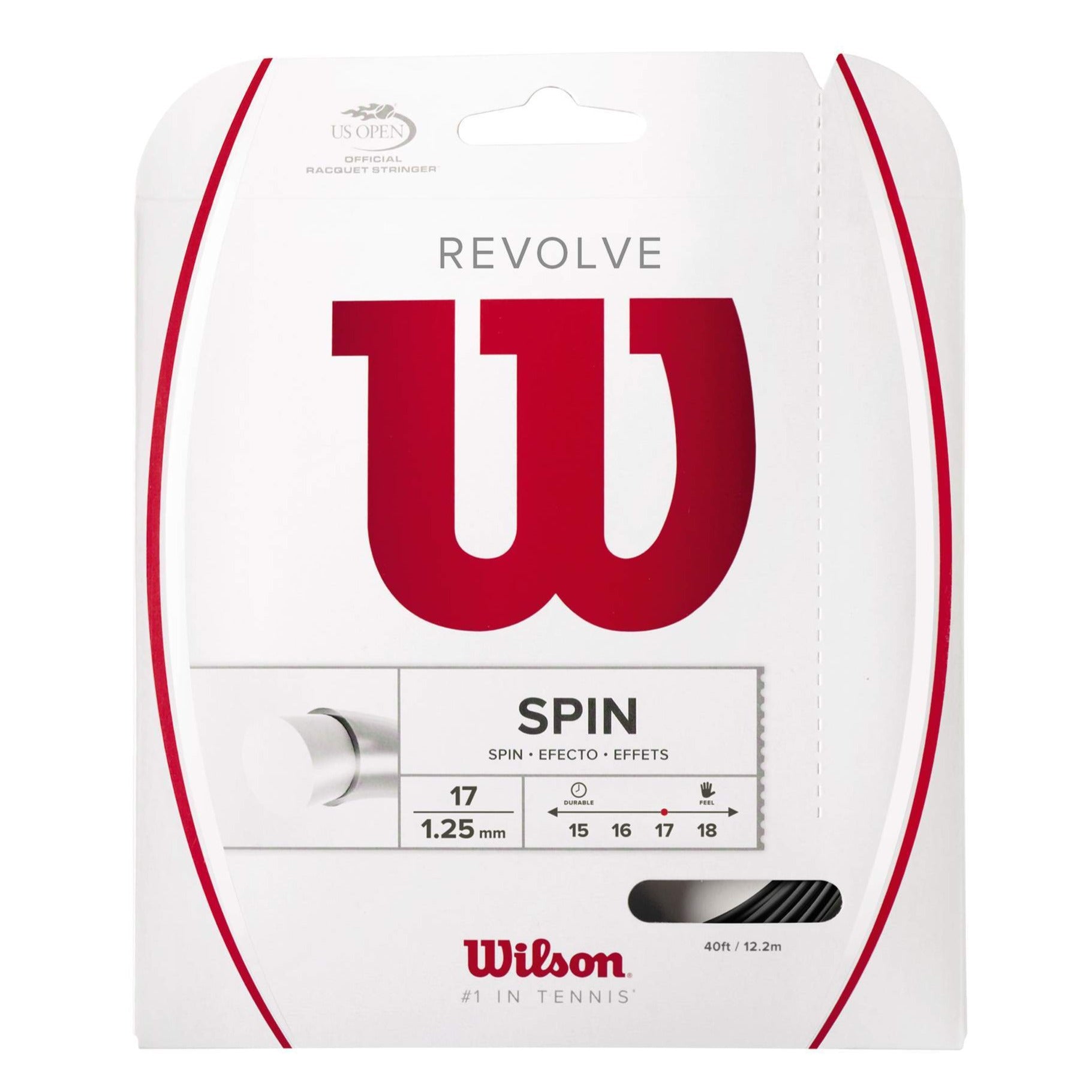 Wilson Revolve 17/1.25 Tennis String (Black)