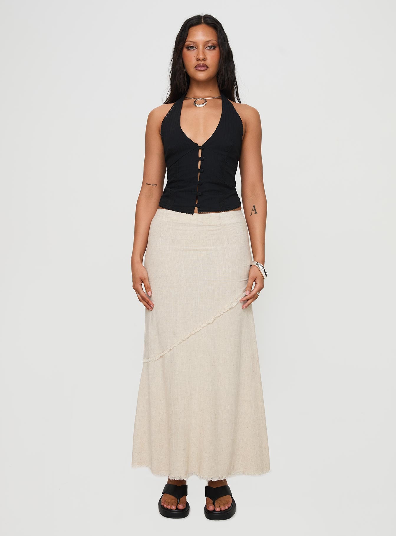 Vayda Halter Top Black、mySite、solidvoid