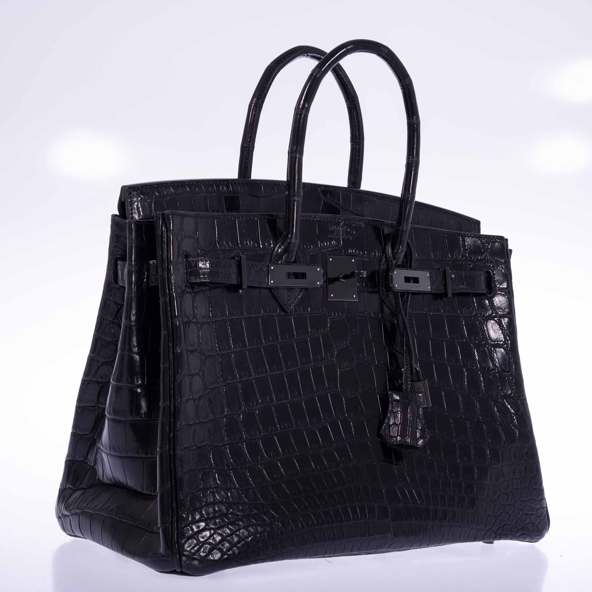 Hermès Birkin 35 SO BLACK Matte Niloticus Crocodile PVD Black Hardware、mySite、garminoutage.com