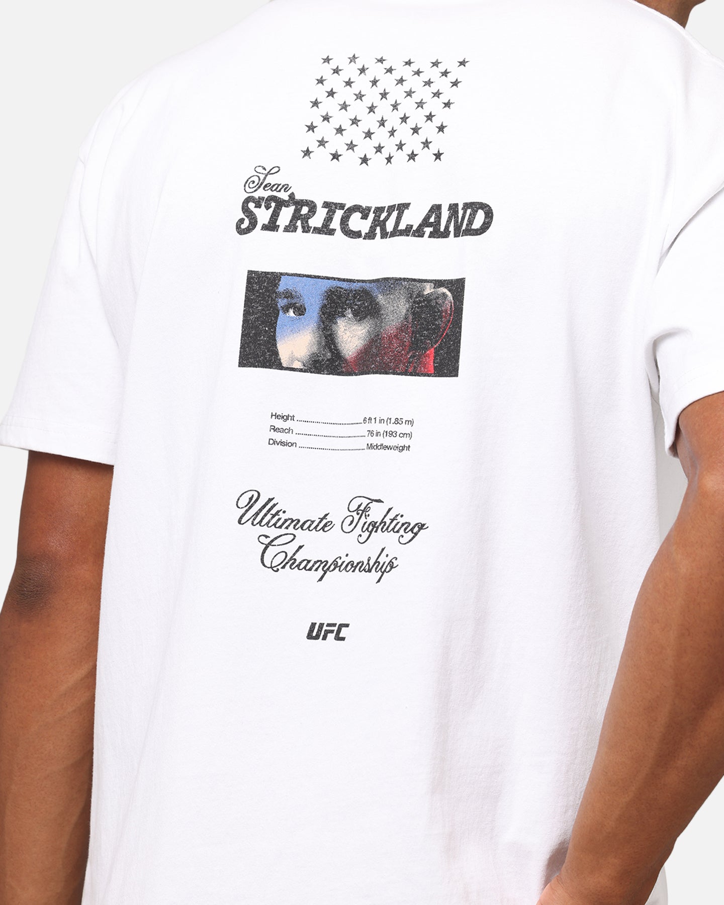 UFC By Culture Kings Sean Strickland Heavy T-Shirt White、mySite、zt4zffjzw