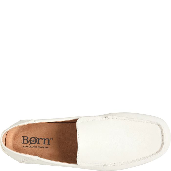  Born Men's Marcel Driving Moc - White (Sea Salt)、mySite、preschool7hills