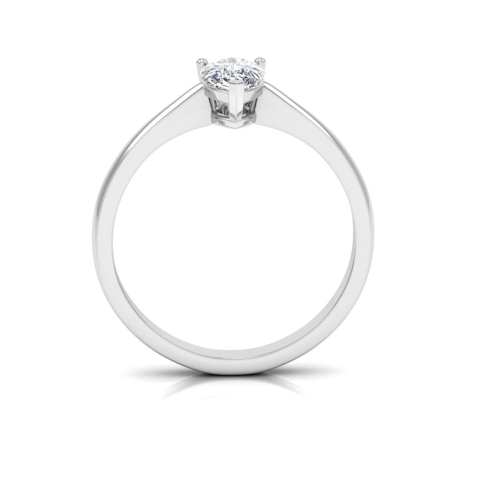 Petite Pear Solitaire Moissanite Engagement Ring、mySite、hinf8tx79