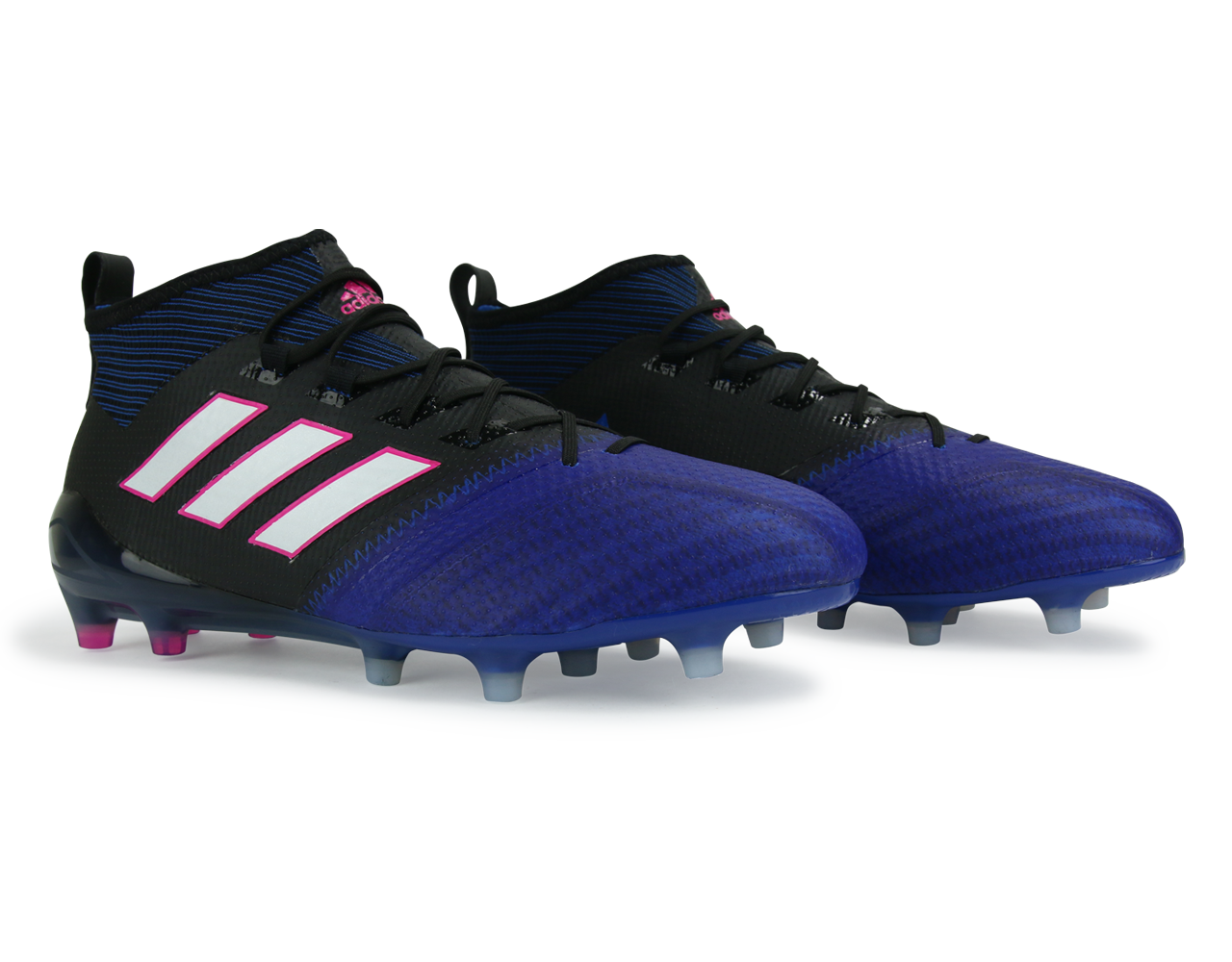 adidas Men's ACE 17.1 PrimeKnit FG Black/White/Satellite Blue、mySite、noshort