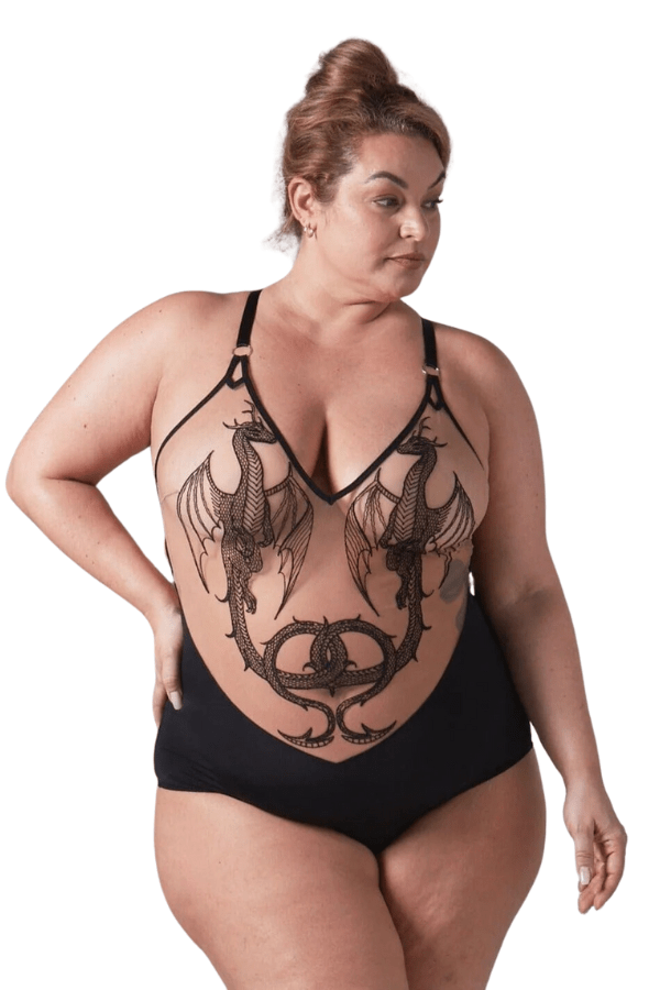 Dracona Bodysuit - Black、mySite、bengalsvssteelers