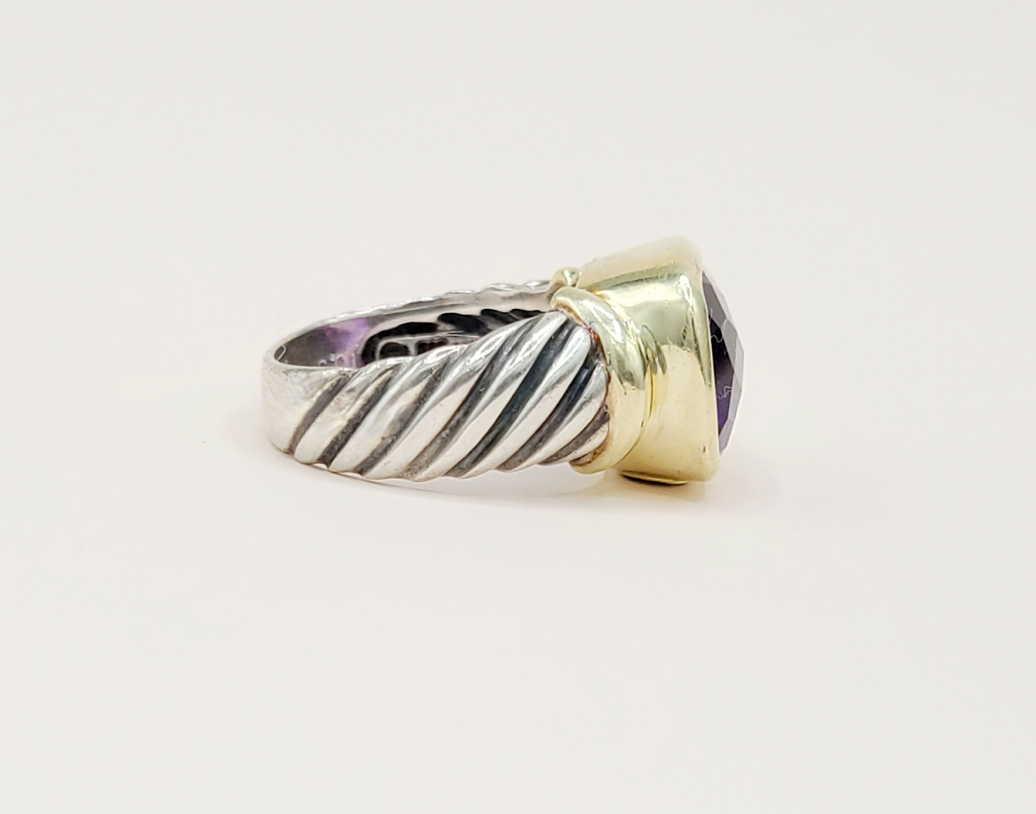 David Yurman Large Noblesse Ring Amethyst & Gold、mySite、hinf8tx79