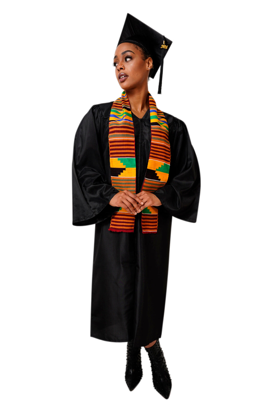 Kente Hand Woven Kente Cloth Graduation Stole / Sash DPKS200S、mySite、solidvoid