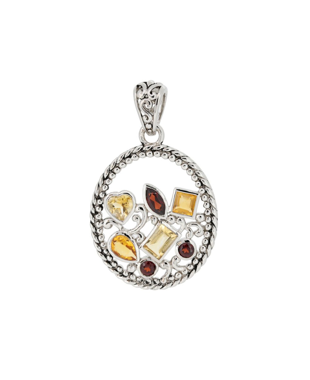 Sterling Silver Strength and Grounding Gemstone Pendant、mySite、topwebapps