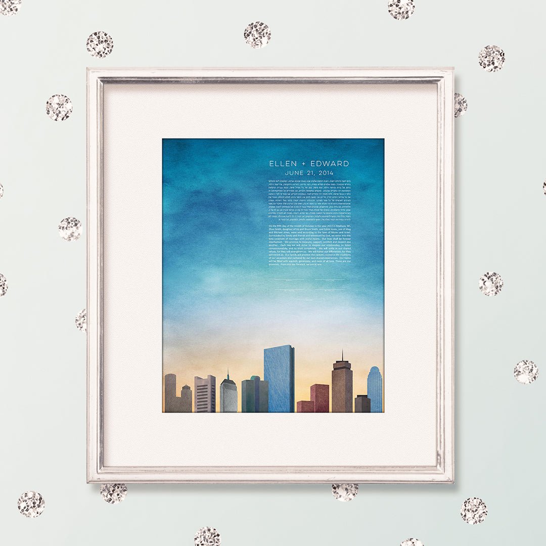  Boston Ketubah by Adriana Saipe、mySite、elrpsem3k