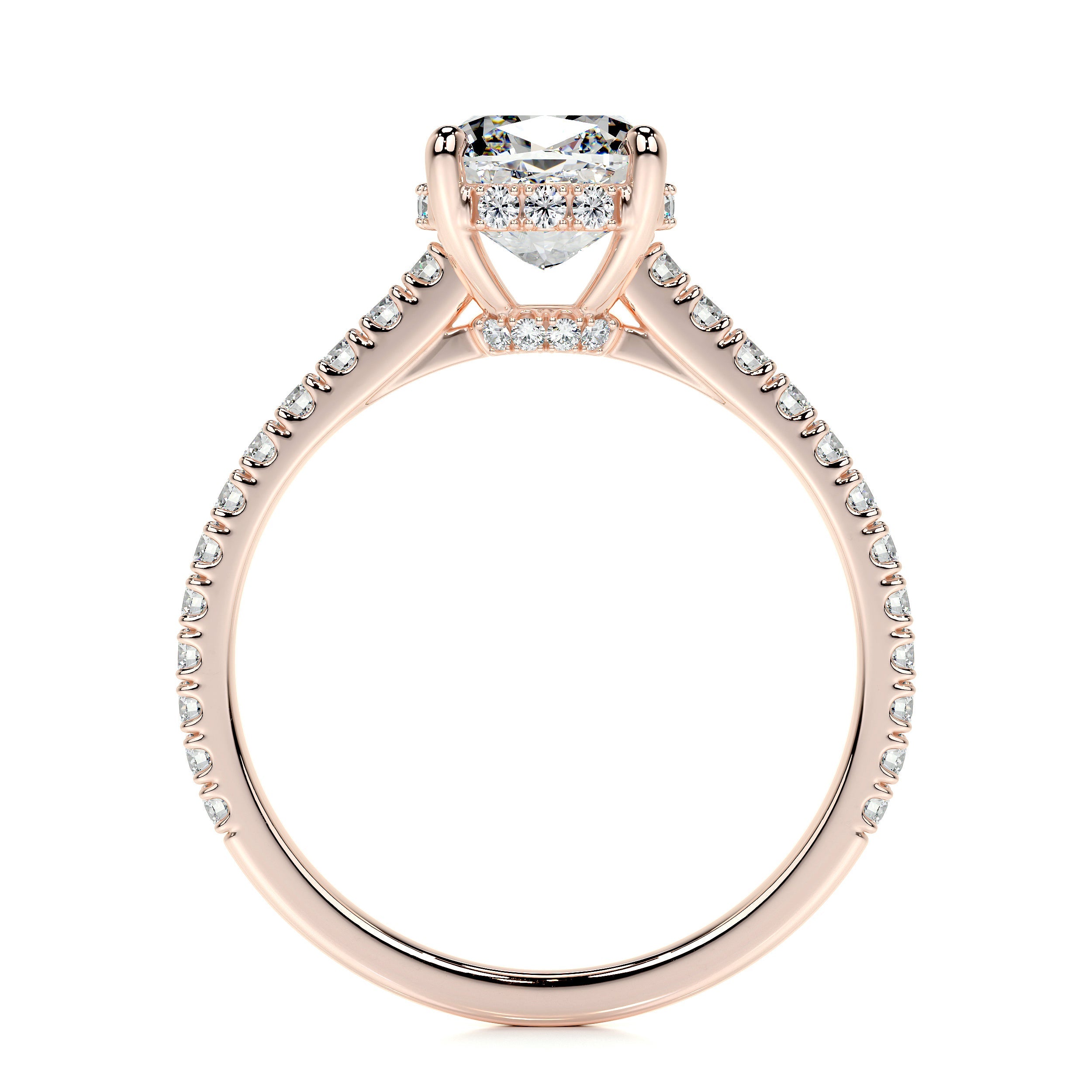 Cassandra Lab Grown Diamond Ring -14K Rose Gold、mySite、hinf8tx79