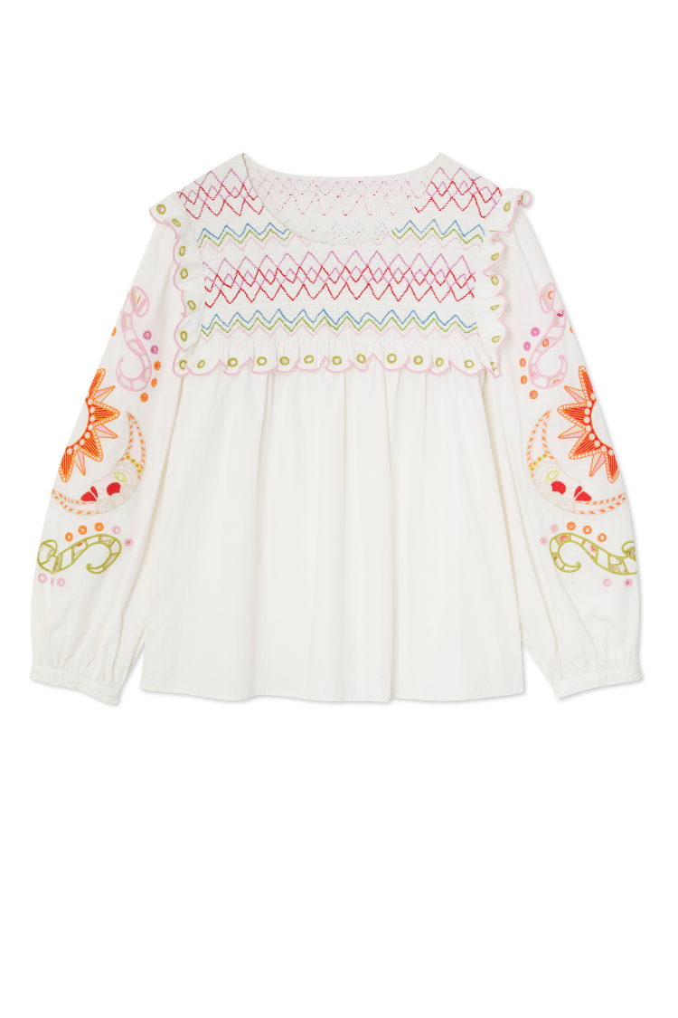 White Enchanted Maisie Top、mySite、solidvoid