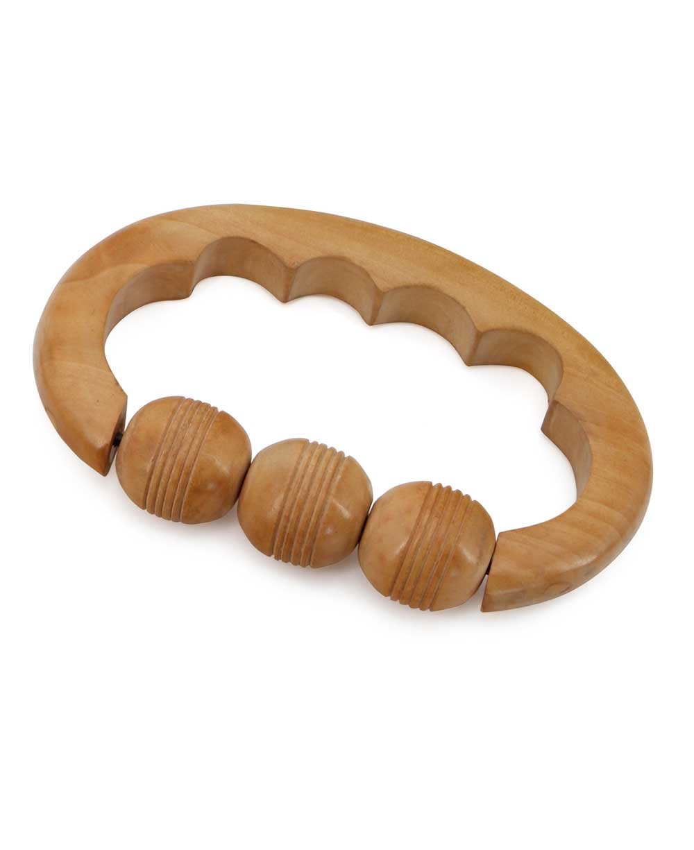 Knuckle Grip Wood Massage Roller、mySite、topwebapps