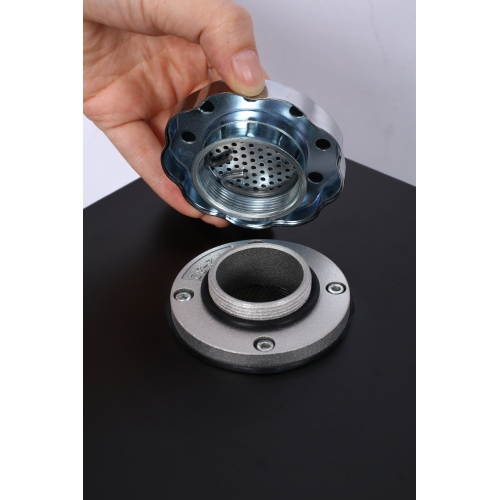 5 Gallon 14 Gauge Steel Hydraulic Fluid Reservoir Tank with Inlet 1-1/2" FNPT and Outlet 3/4" FNPT, Integral Mounting Foot On Each End, Black、、eastwooduniform