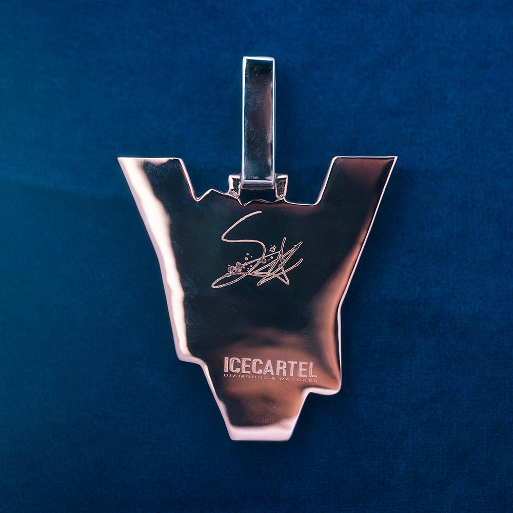 DW Custom Moissanite Pendant 14K White Gold、mySite、hinf8tx79