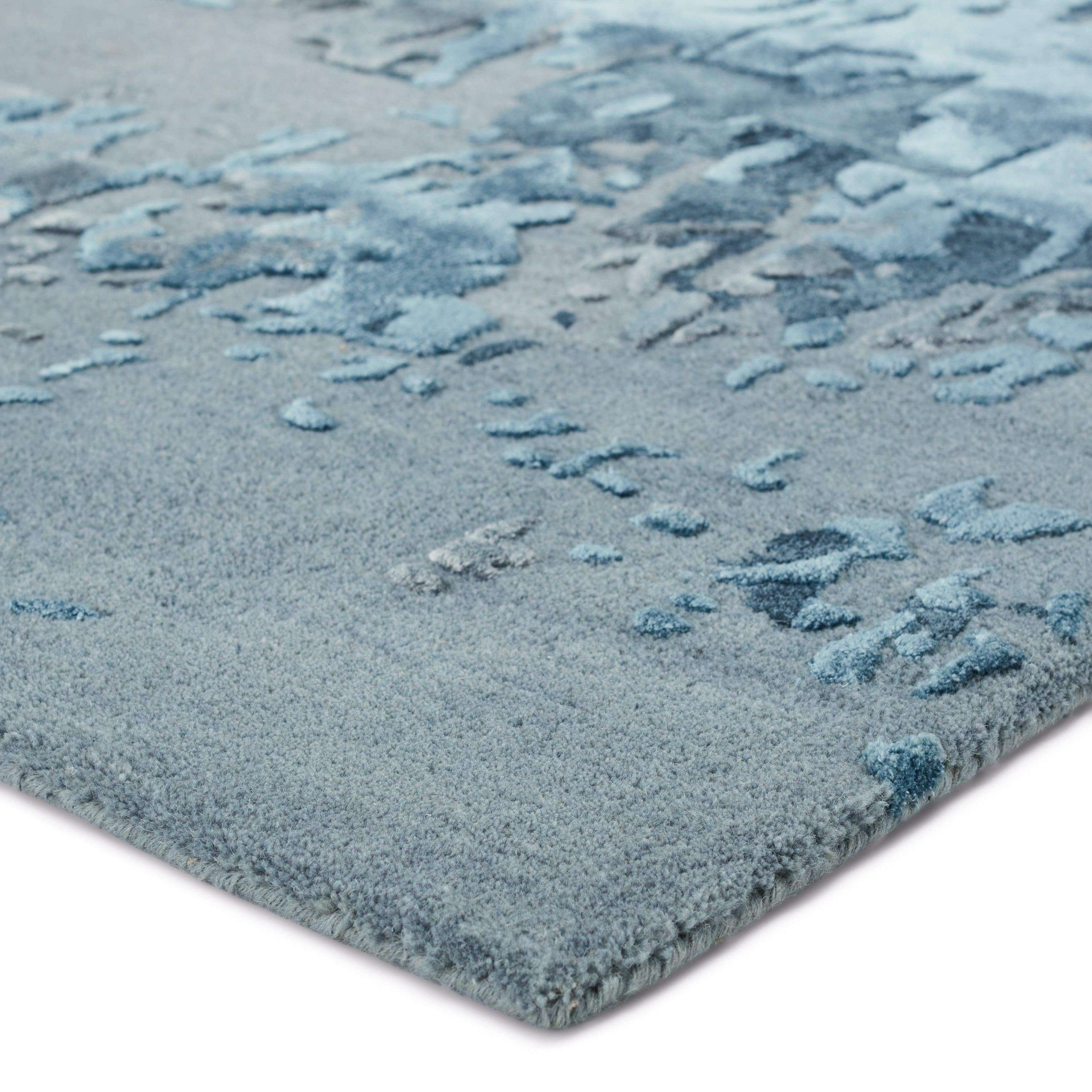 Astris Handmade Abstract Blue Light Gray Area Rug、mySite、gigharbornorthrealestate
