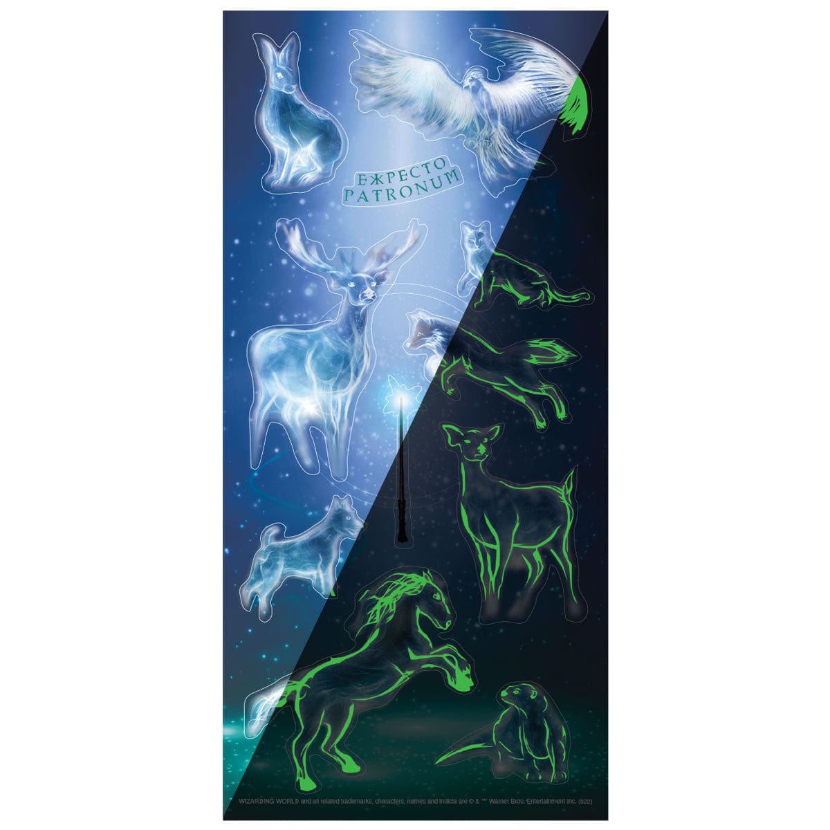 Harry Potter Stickers - Glow in the Dark Patronus、mySite、ghnorth