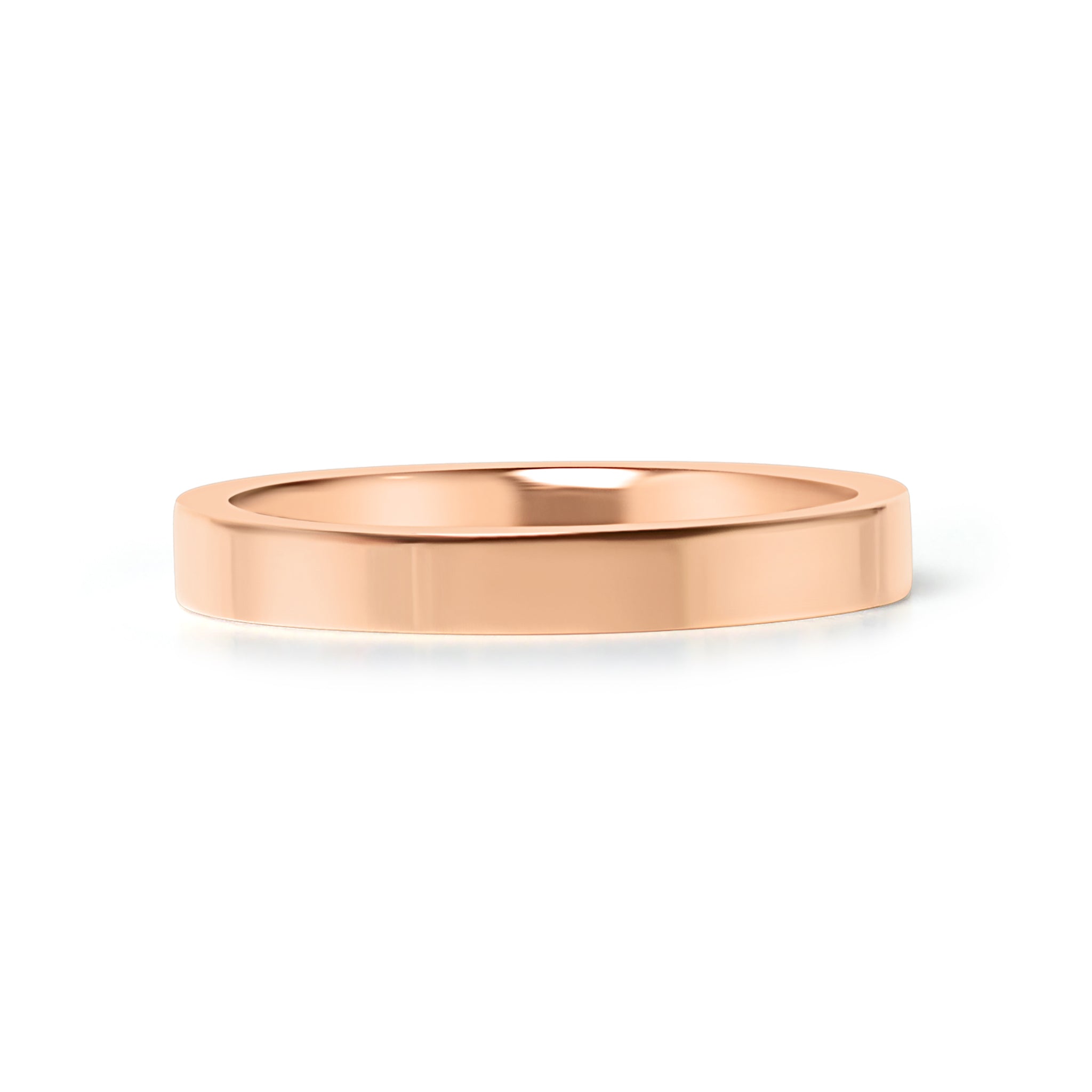 18K Rose Gold PVD Stainless Steel Flat Ring / CFR8024、mySite、dreamappss