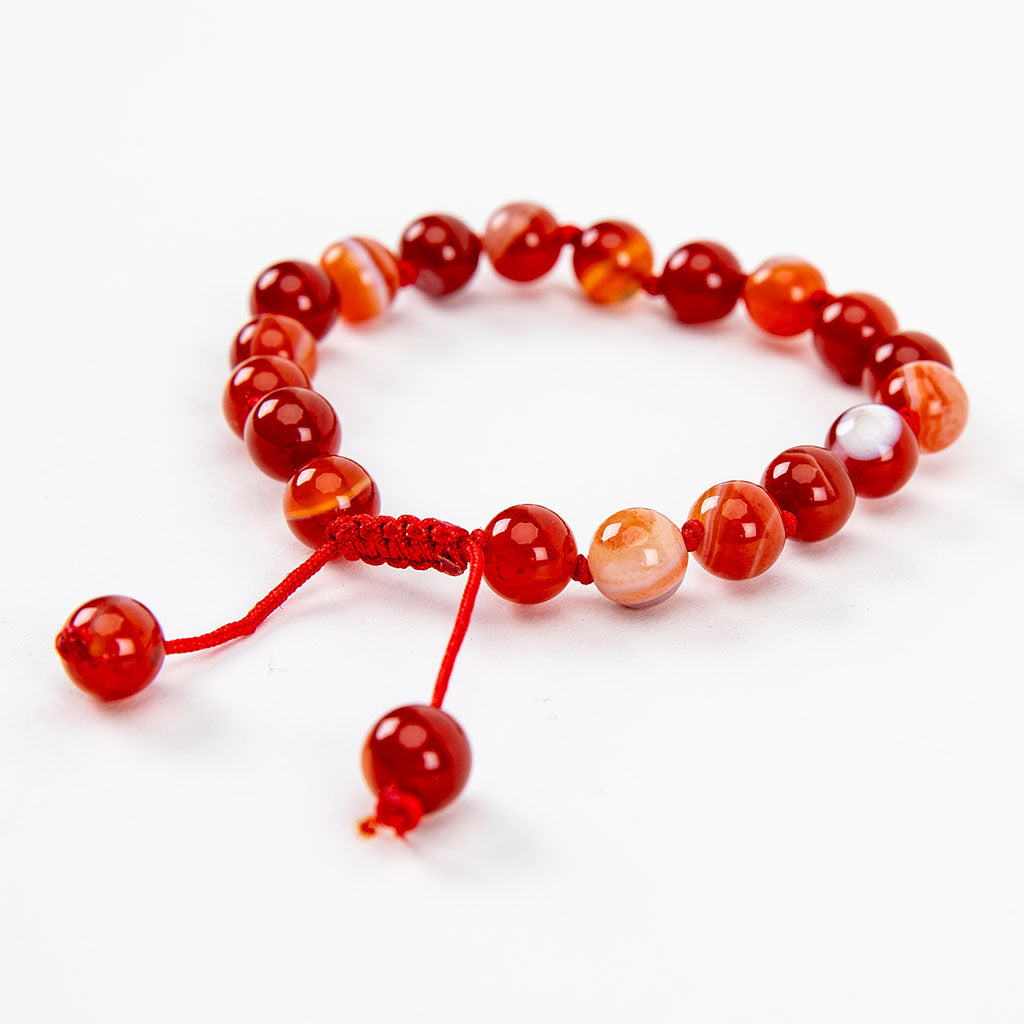 Adjustable Beaded Fire Agate Bracelet、mySite、topwebapps
