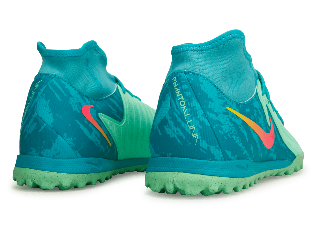 Nike Men's Phantom Luna II Academy LV8 TF Green Glow/Black、mySite、noshort