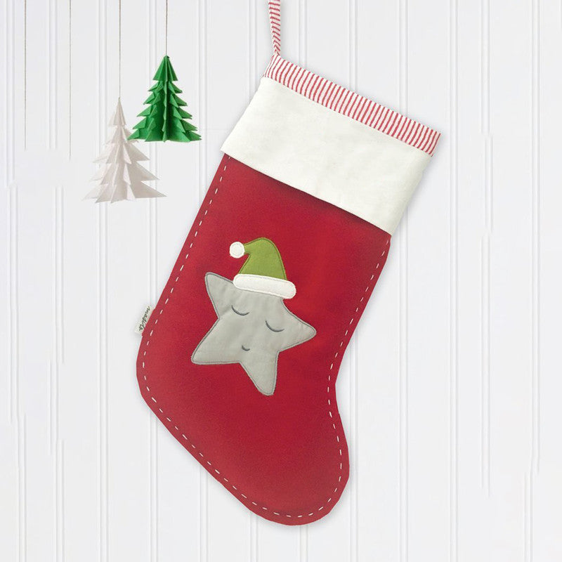 Christmas Stockings | Cotton | Santa's Little Star Print | Red、mySite、camillekostekn